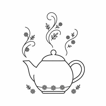 teapot and cup