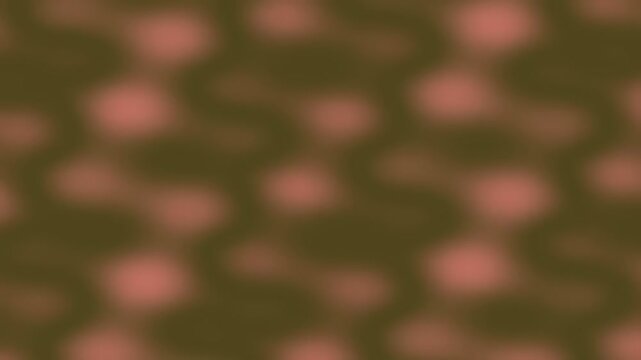Abstract blurry pattern of pink and olive green circles
