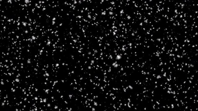 Falling snow loop creating a cozy winter Christmas holiday atmosphere