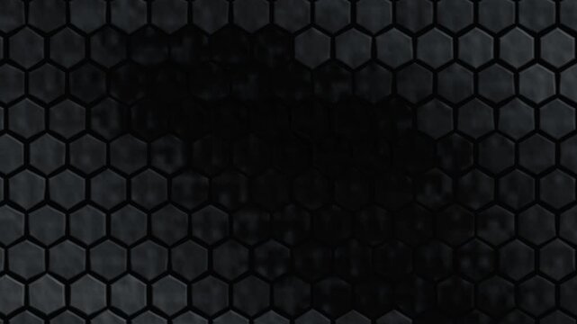 Premium macro view of columnar basalt featuring natural hexagonal volcanic rock formations, deep geological crevices, rough mineral texture, and a subtle flowing pressure wave traveling across the sur