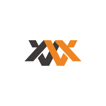 letter mw linked roof home colorful logo vector
