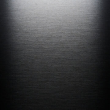 Brushed black anodized aluminum surface