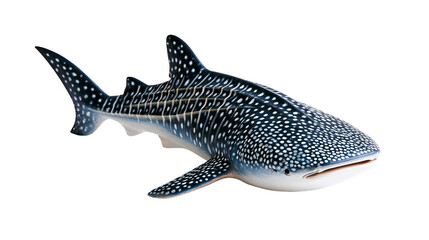 Spotted whale shark figurine with blue and white patterned skin © Peregrine