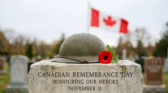 A poignant remembrance day scene in canada honoring the sacrifices of veterans and remembering those who served and died for peace and
