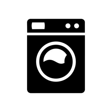 Washing Machine Vector Icon Illustration for Laundry and Home Appliance／洗濯機・ランドリー・家庭用電化製品のベクターアイコンイラスト