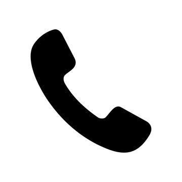 Telephone Receiver Vector Icon Illustration for Call and Communication／電話・受話器・通話のベクターアイコンイラスト