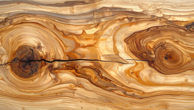 Natural wood grain texture with knots and cracks