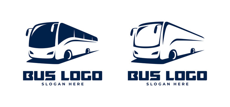 modern bus transportation logo vector design illustration