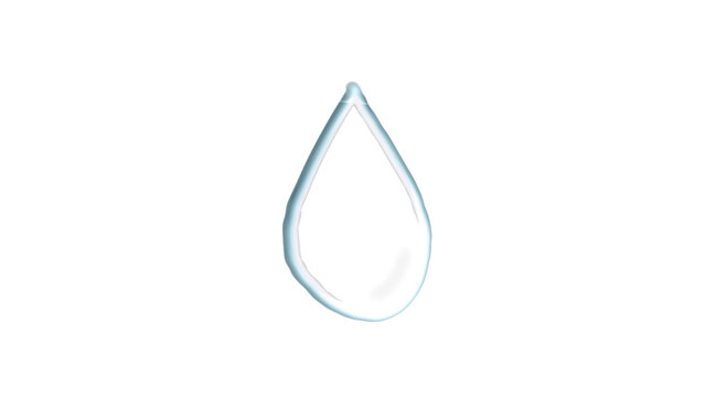 透明感のある水滴のイラスト 綺麗な水のしずく