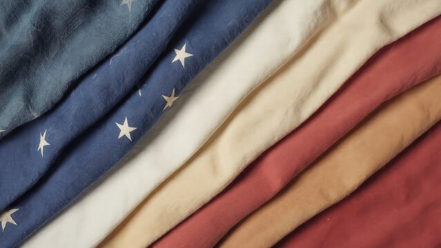 Abstract Vintage Toned Fabric Fold Background