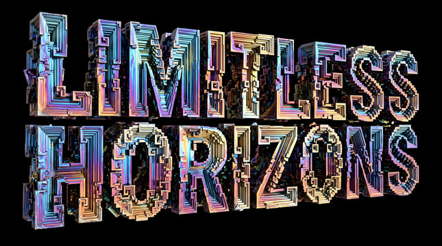 Limitless Horizons Await You Bismuth Matrix Text