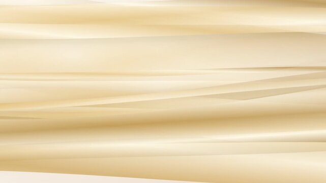 Abstract gold ribbon waves animation with soft cream gradient overlapping lines, elegant metallic golden flowing background motion graphic for luxury branding and award visual