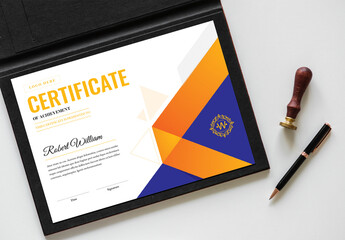 Simple Certificate of Achievement Layout
