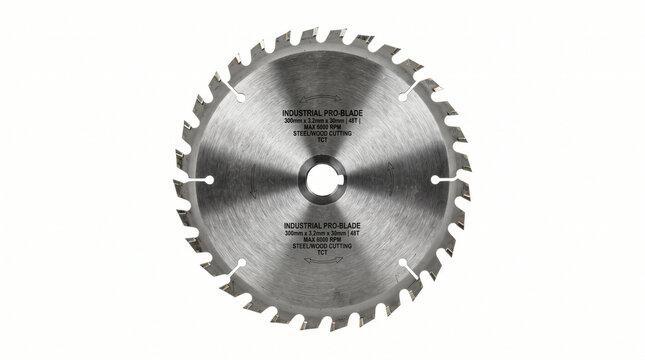 Industrial circular saw blade with 24 teeth for woodworking and metal