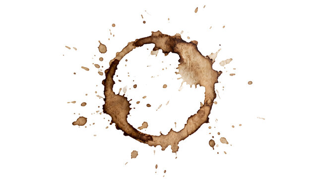Coffee cup ring stain mark