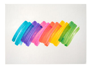 Obraz premium Rainbow watercolor strokes