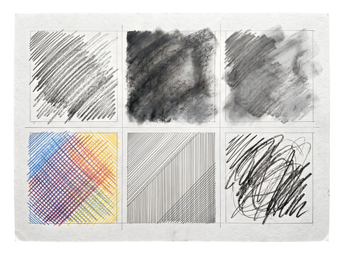 Artistic pencil texture set