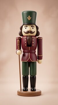 nutcracker on a white background