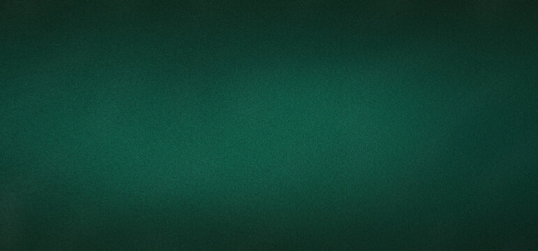Abstract background with dark green gradient, graininess, grunge noise, website banner design, copy space