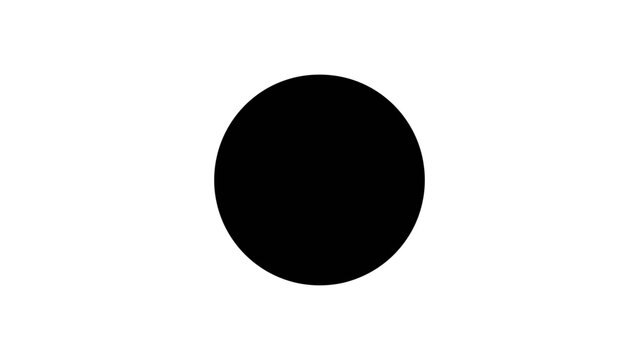 plain black circle dot geometric shape round element blank button basic design graphic simple minimal symbol flat vector illustration single icon design