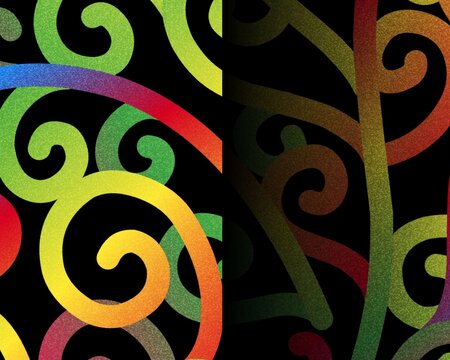 aesthetic colourful liquid line abstrack gradient background with dynamic shape