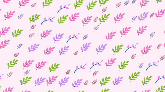 Stylized leaves pattern