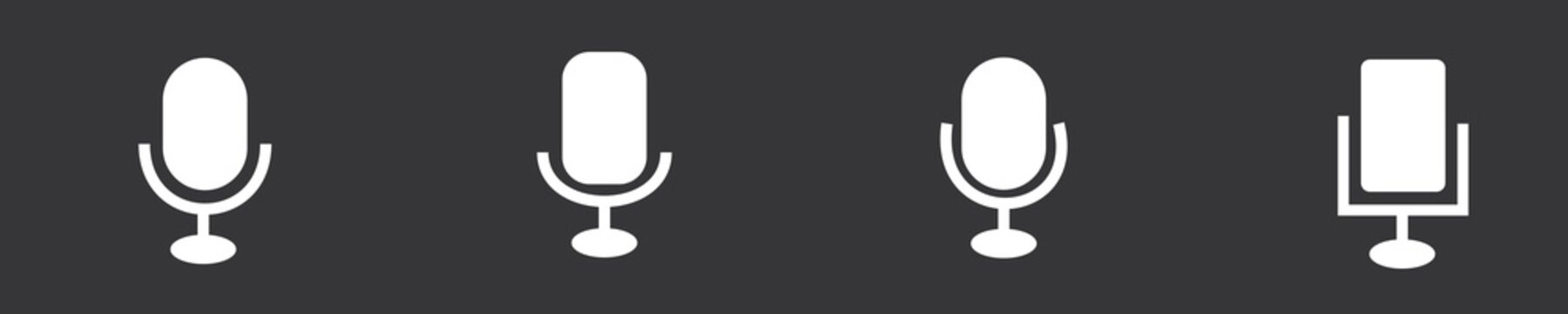 4 type of mic logo. mic logo, logo, 