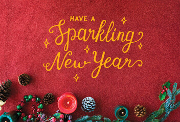 Sparkling new years phrase word © Rawpixel.com
