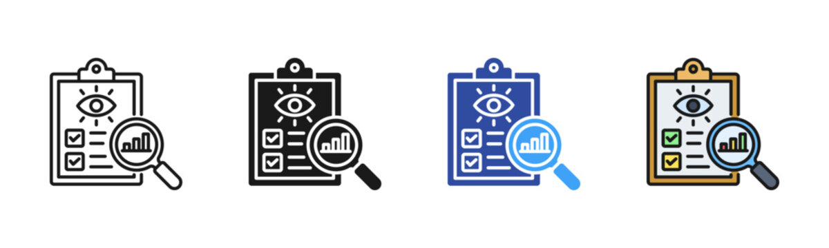 Transparency icon set multiple style collection