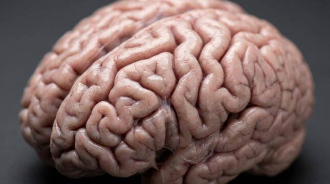 Human Brain Anatomy Close up Medical Science Neurology Psychology Cognitive Function