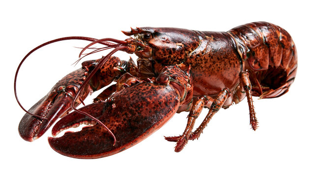 Fresh raw whole American lobster with large claws and long antennae