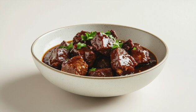 Delicious Braised Beef Short Ribs in a Rich Glaze.
