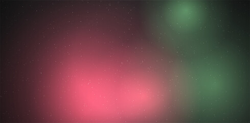 Abstract space dust nebula background with glowing green and pink star field atmosphere. © Anamika