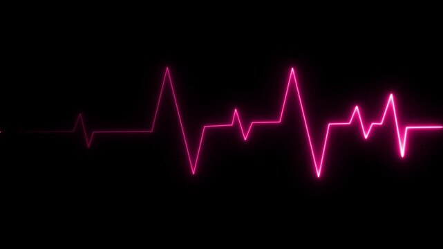 Electric Pulse: A vibrant blue heartbeat pulsates on a dark background, symbolizing life, energy, and the rhythm of the human body.