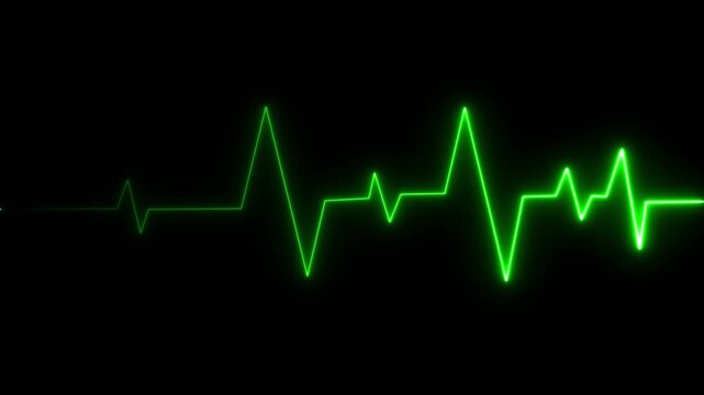 Electric Pulse: A vibrant blue heartbeat pulsates on a dark background, symbolizing life, energy, and the rhythm of the human body.