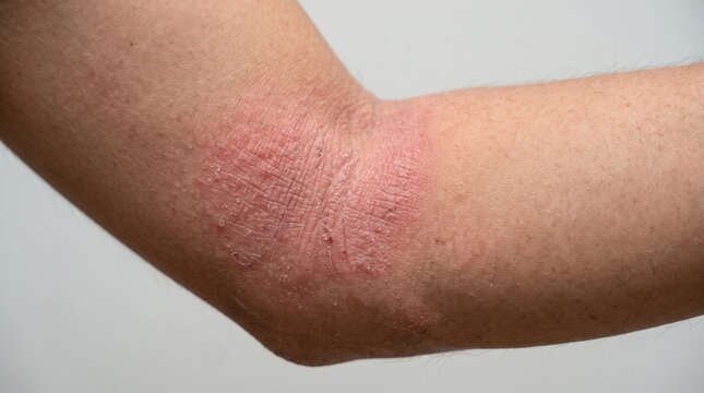 Atopic Dermatitis on Flexural Elbow
