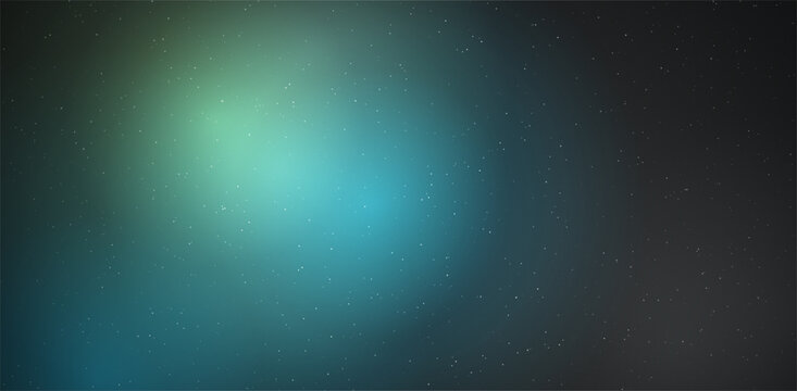 Abstract starry cosmic background with glowing blue light for space and science themes.