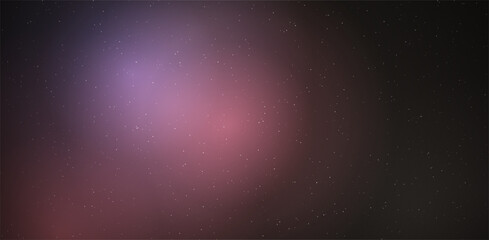 Cosmic space starry background with purple nebula clouds for science fiction designs. © Anamika