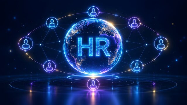 Global Human Resources HR Management Network Connection Concept