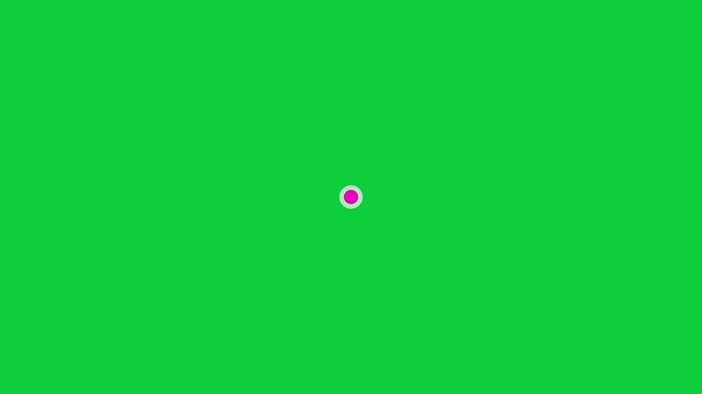 Seamless Looping Blinking Dot Animation on Transparent Background