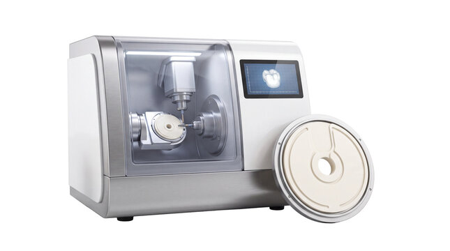 Dental CAD CAM milling machine with disc for digital dentistry