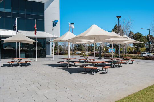 Residents and visitors experience suburban street life and community spaces in Oran Park Town, NSW, Australia, September 28,2026