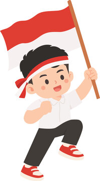 boy with flag