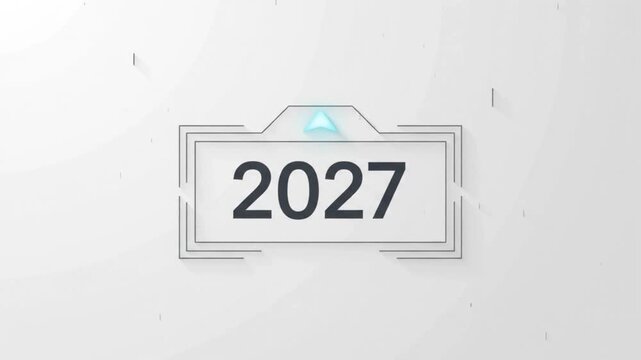 Goodbye 2026 Welcome 2027 Elevator Year Transition Animation, Symbolic Upward Movement into the New Year, Moving Forward Concept, Fresh Start, New Beginning, Annual Change, Progress, Future Opportunit