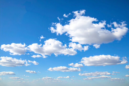 clouds in the blue sky background