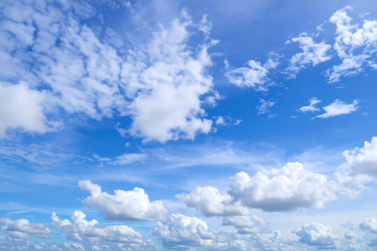 clouds in the blue sky background