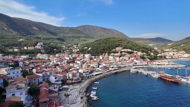 Amazing Summer view of Town of Parga, Epirus, Greece