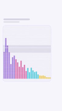 Vertical 9:16 animated crt scanline bars rolling interference in violet and purple on a light background. Seamless looping 4K motion graphics in portrait format for reels, shorts, stories and music vi