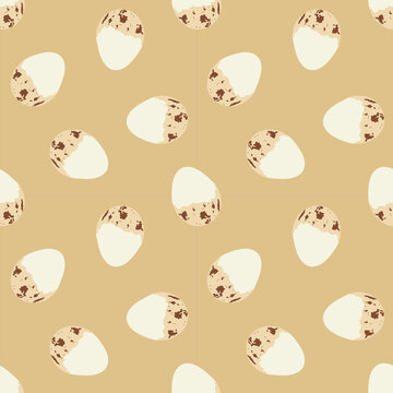 seamless pattern with easter eggs vector illustration