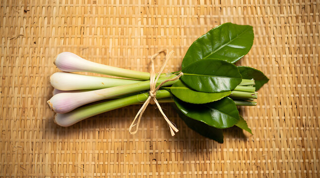 Bundle of Lemongrass and Kaffir Lime Leaves